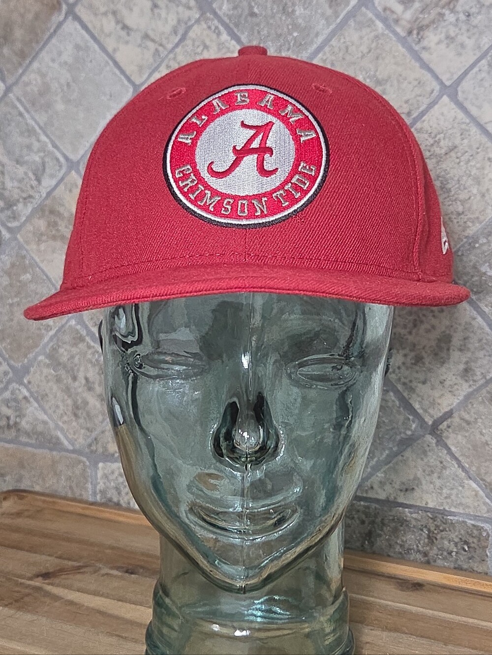 New Era Alabama Crimson Tide 59FIFTY Fitted Hat Red 100% Polyester Size 8